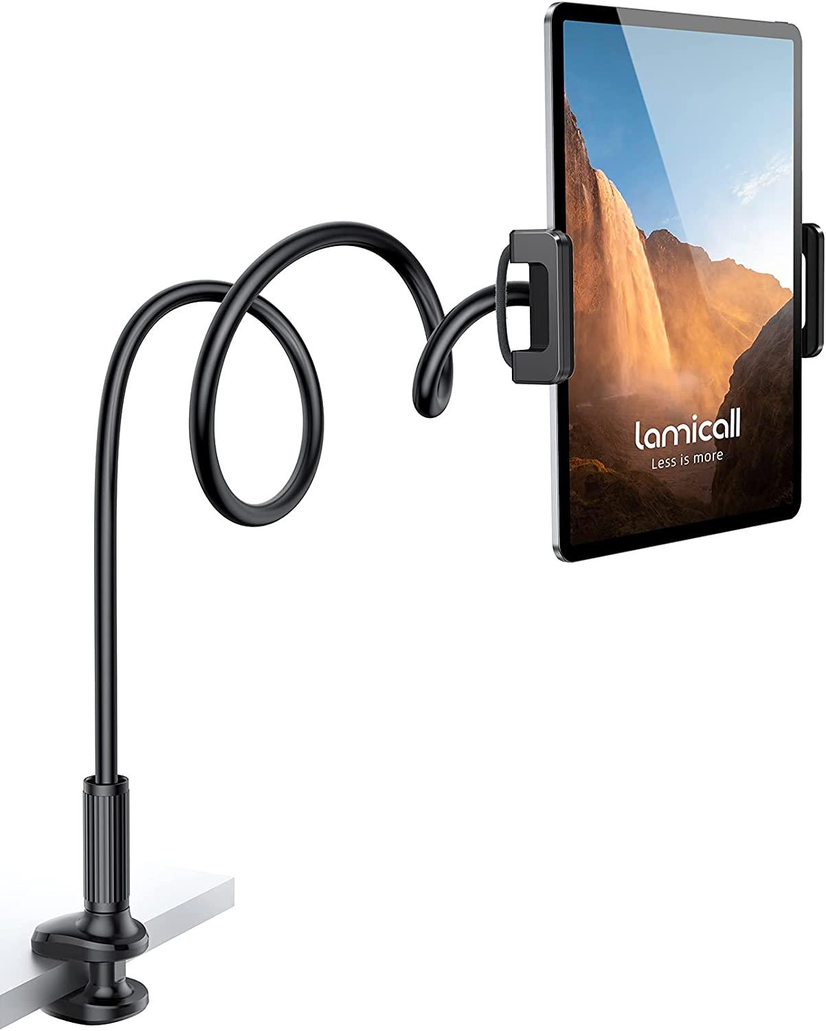 Gooseneck Tablet Mount Holder for Bed - Lamicall Flexible Tablet Arm C –  Gifts Hub Australia