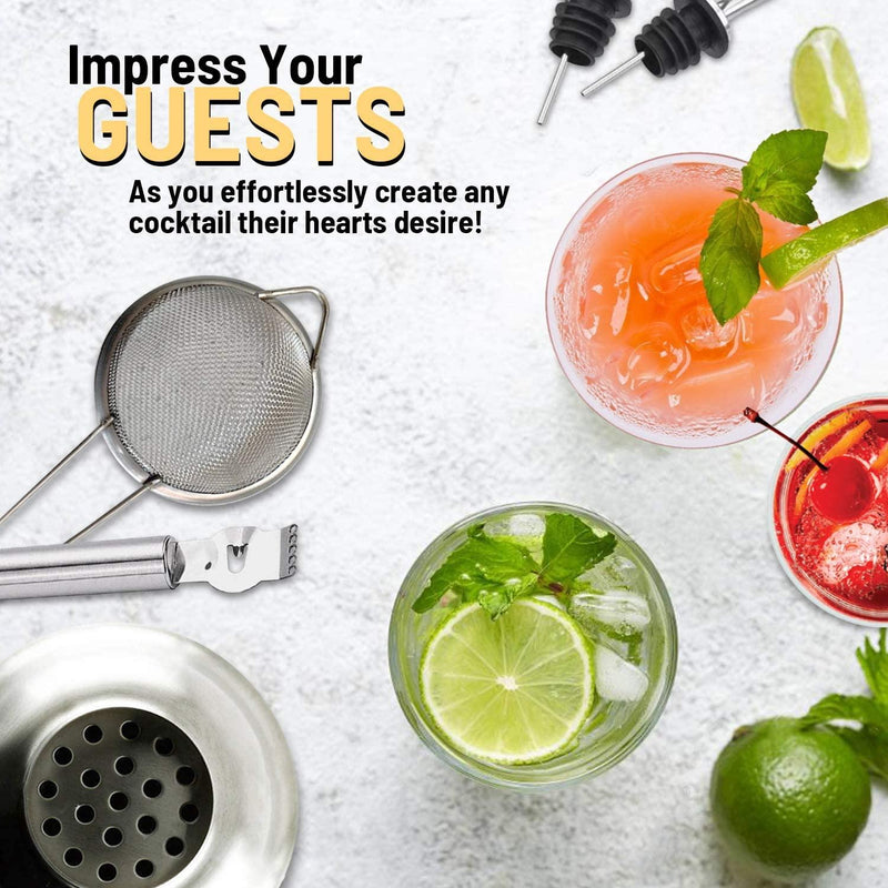 13 Piece Cocktail Shaker Set