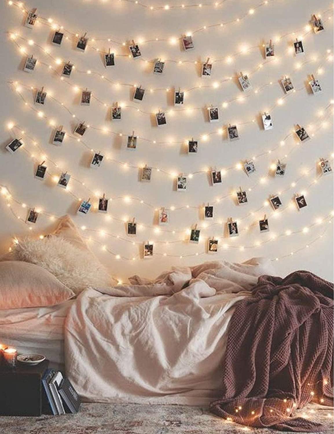 Photo Clip String Lights 17Ft 50 LED Fairy String Lights with 50