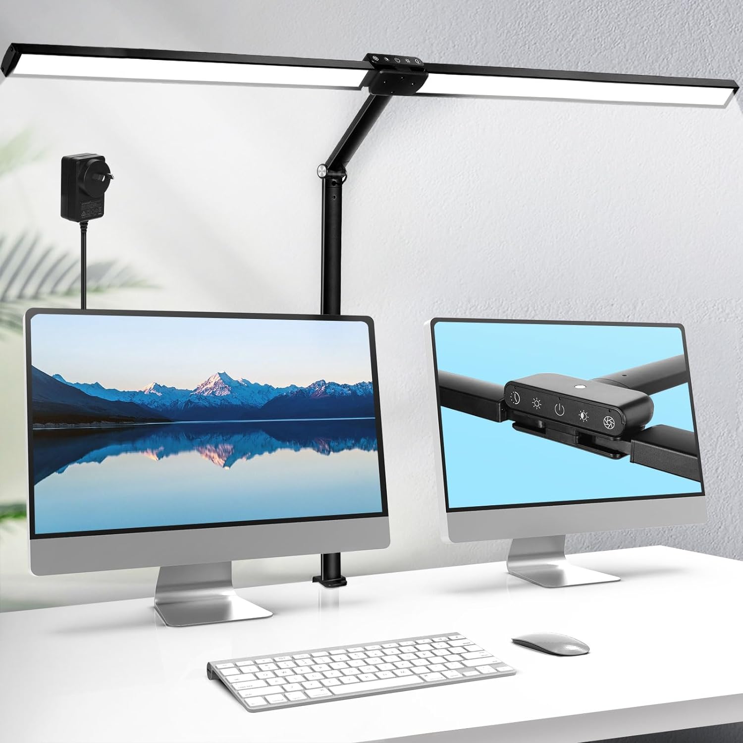 Architect Desk Lamp, LED Desk Light for Office Monitor 78cm Wide, 24W ...