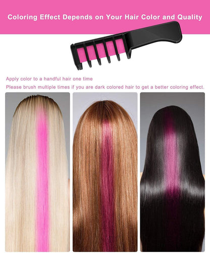 Hair Color Chalk Comb
