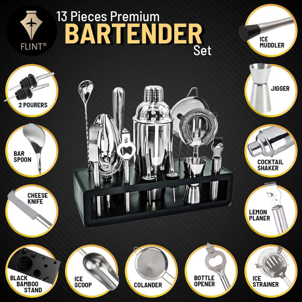 13 Piece Cocktail Shaker Set