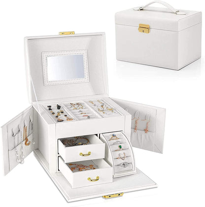 Jewelry Organizer Box, Girl and Woman Anniversary, Large-capacity Storage 3 Layer - Gifts-Australia