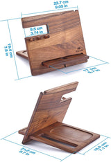 Wood Phone Docking Station ,Nightstand Purse Tablet,Male Travel Idea Gadgets Christmas gift - Gifts-Australia