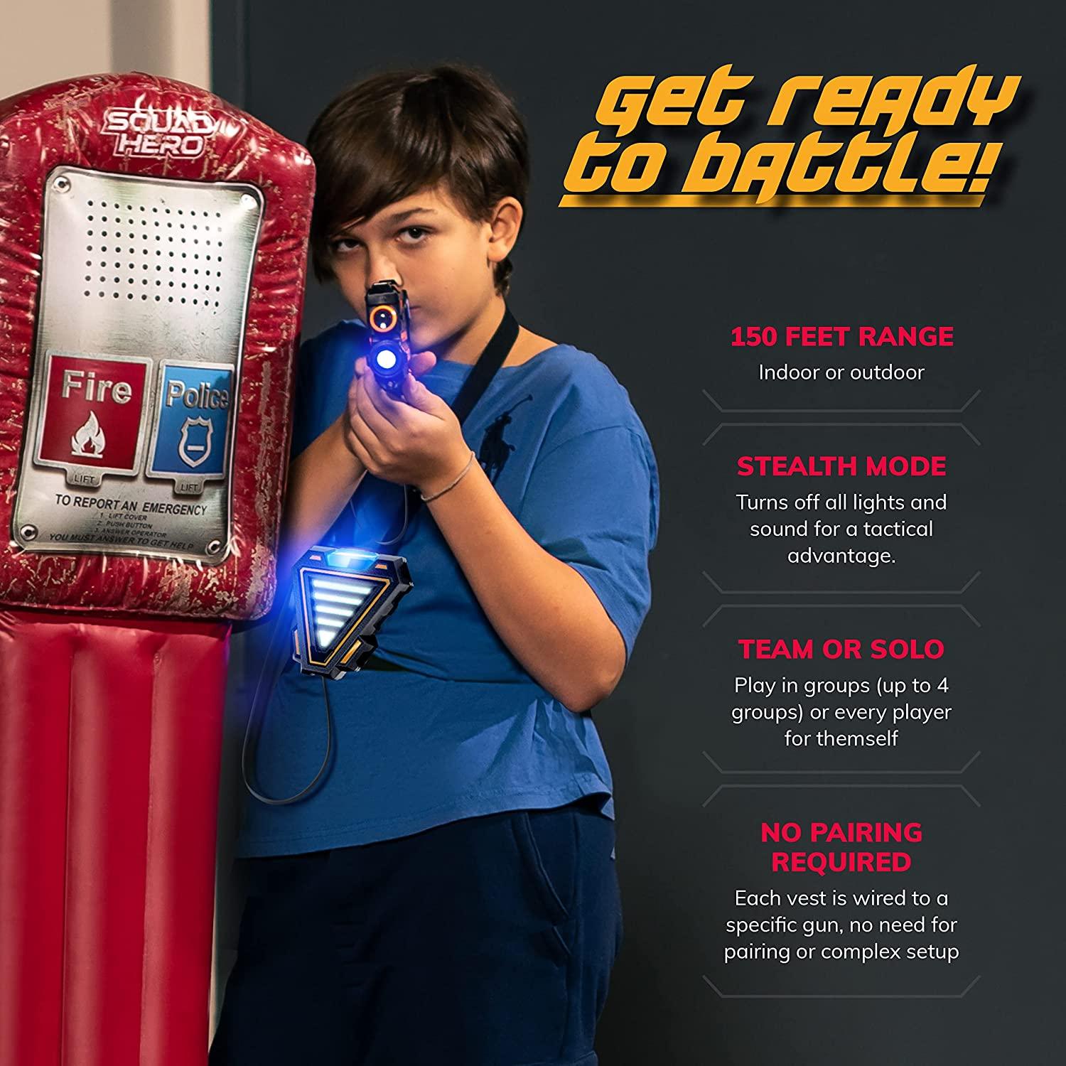 Rechargeable Laser Tag Set for Kids, Teens Adults, with Gun
