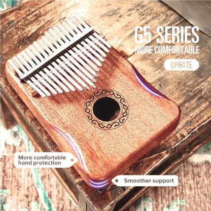 Kalimba comfortable hand support detail