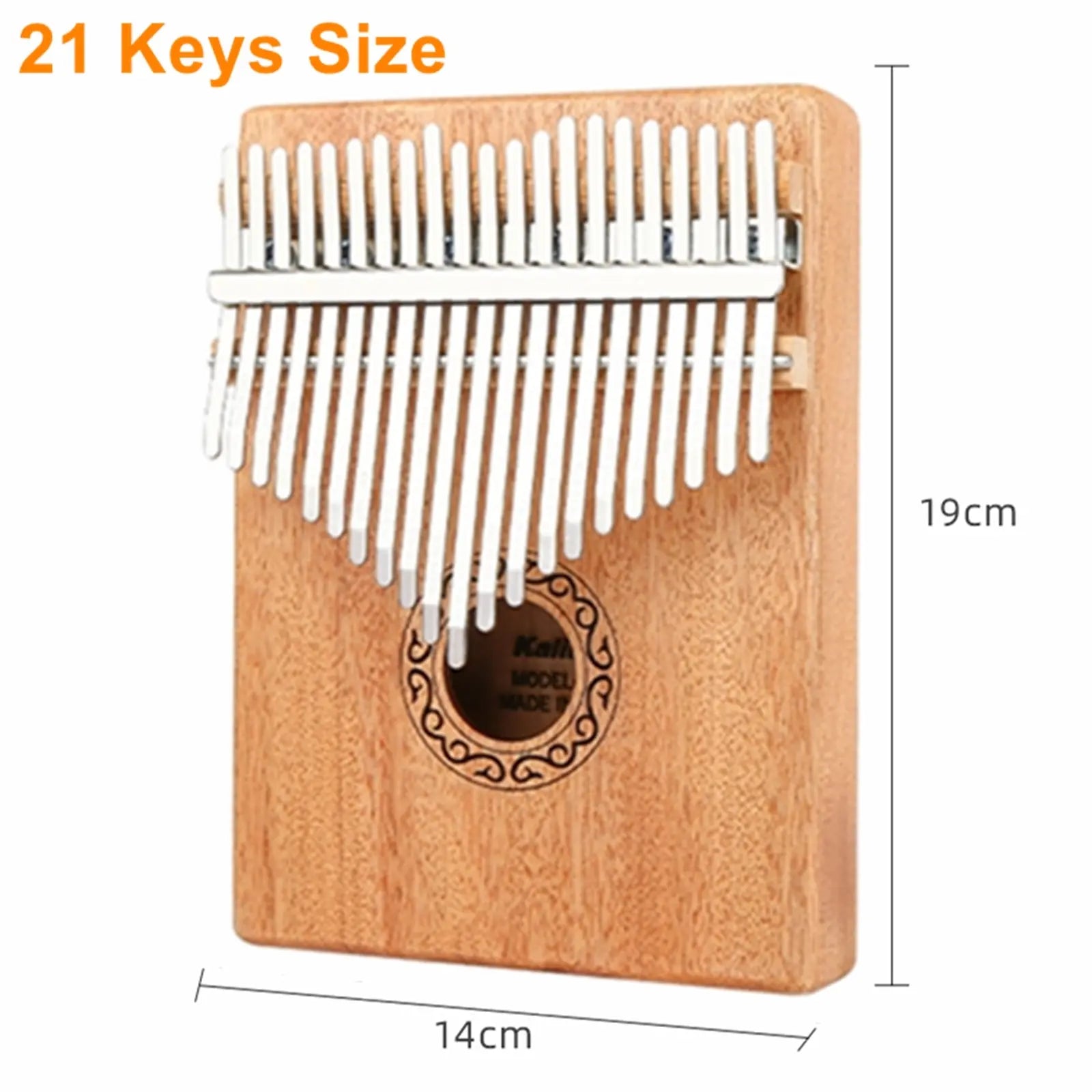 21-key mahogany kalimba dimensions
