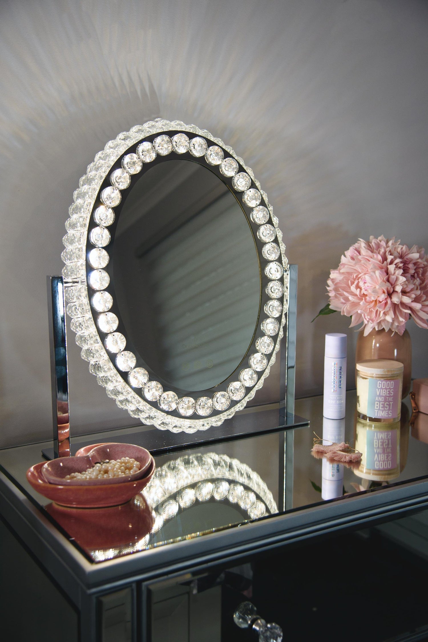 Hollywood Mirror with Lights - Gifts-Australia